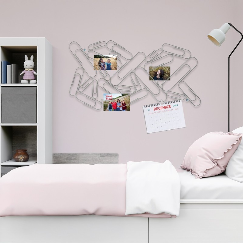 Wall Decor Abstract Metal Paperclip Art for Home Kitchen Office Bedroom PicFrame