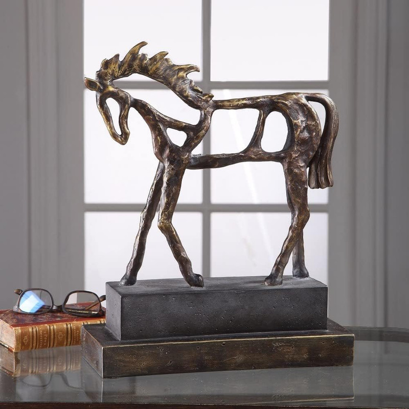 Titan Horse Sculpture - 16.5" Tall, Stunning Home Decor Accent Piece gallery