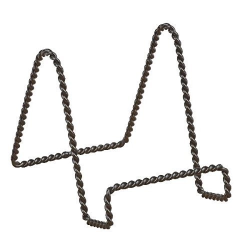 Decorative Twisted Wire Stand Black Display 3 Inch Depth Tabletop Easel gallery