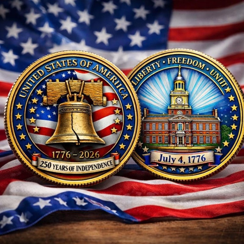250th Anniversary Liberty Bell Challenge Coin Commemorative Collectible gallery