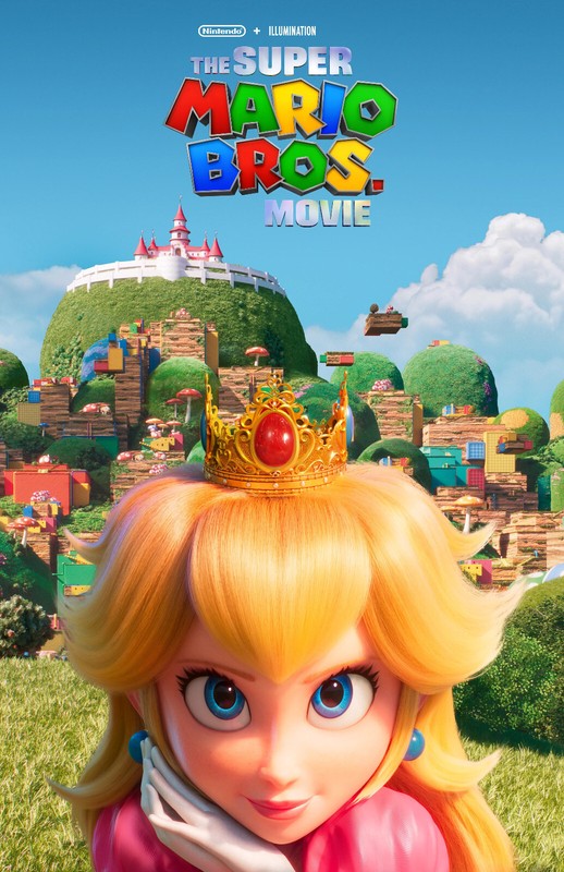AA5447 The Super Mario Bros Movie Film 2023 Princess Movie Poster 11×17