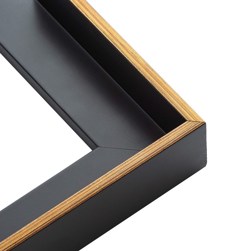24×30 Canvas Frame Gold Solid Wood Floater Frame Width 1 Inches | Interior Frame