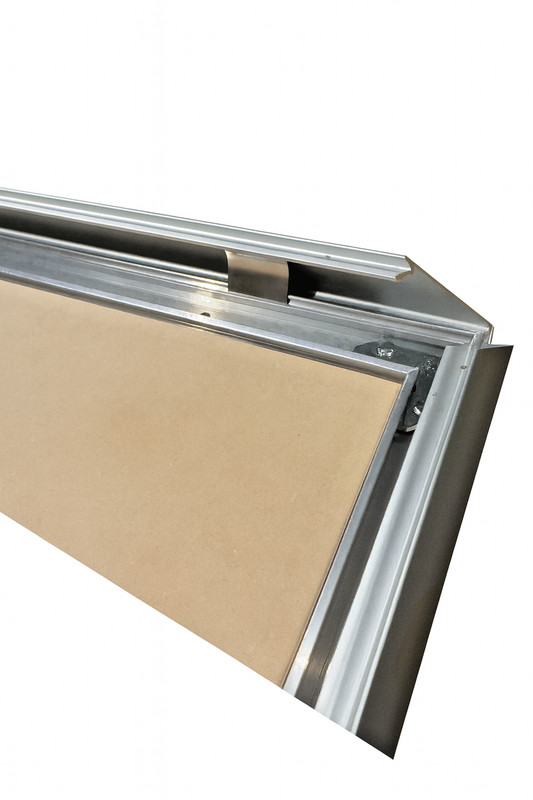 Snap Poster Frame 1.25" Aluminum 22x28 Inch Front Loading Wall Mounting silver gallery