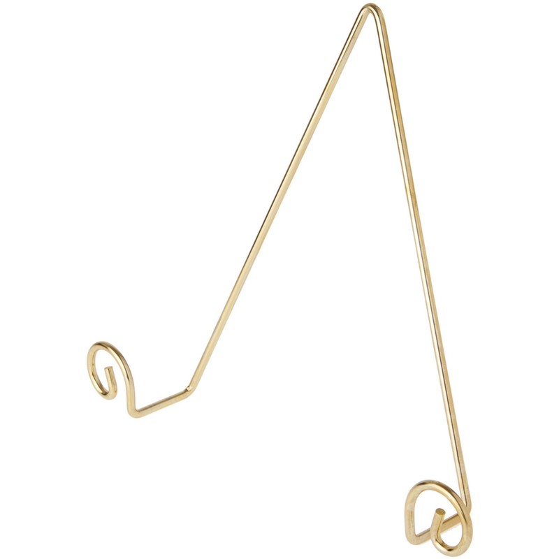 Bard's Shiny Gold Wall Mountable Hanger, 10"H x 10.5"W x 2"D (Plates 10" - 14")