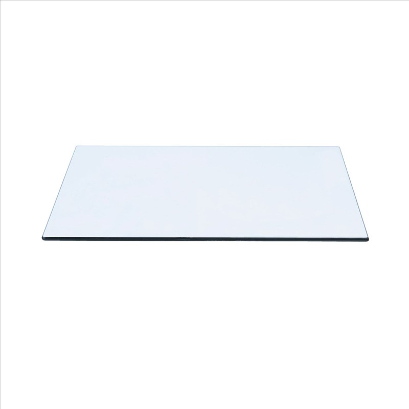 28″ x 36″ Rectangle Tempered Glass Table Top 3/8″ Thick Flat Polish Edge and