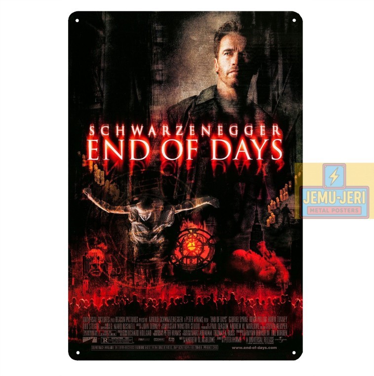 End Of Days - Arnold Schwarzenegger Movie Metal Poster -Sign- Size:20x30cm gallery