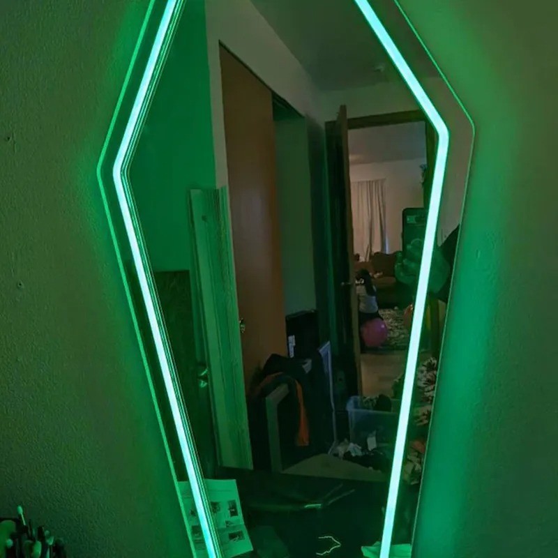 Coffin Mirror Neon Sign Goth Lover Gift Gothic Decor Goth Room Decor Dark Art AA gallery