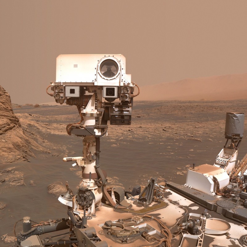 Curiosity Mars Rover Selfie Photo Poster Print, Outer Space Wall Art Decor Nasa gallery