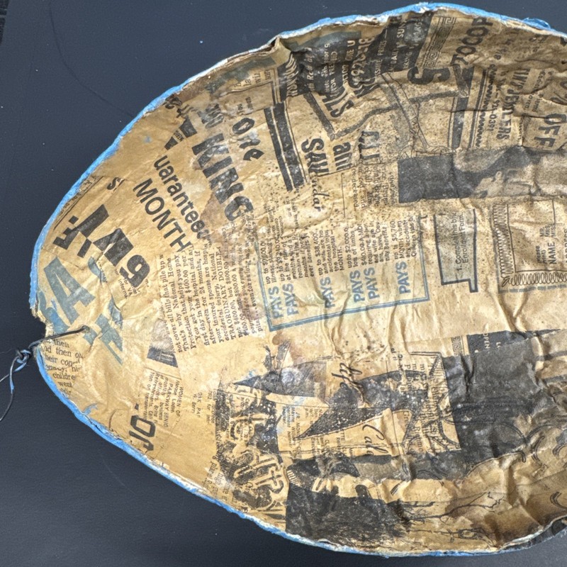 Vintage Blue Vampire Paper Mache Mask gallery