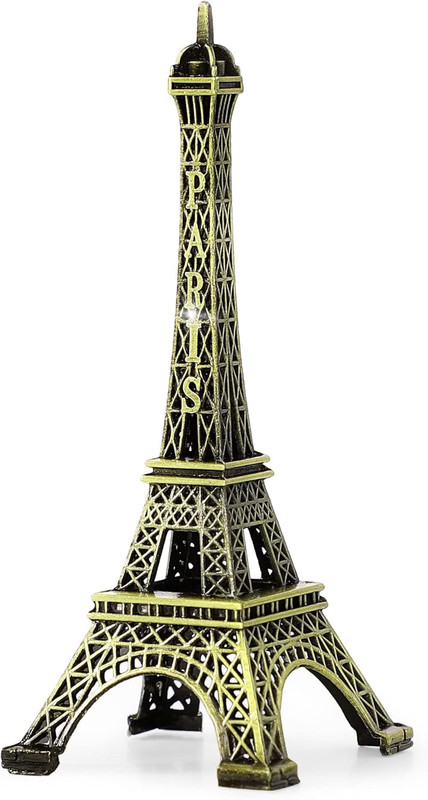 Uxcell Eiffel Tower Statue Decor Mini Metal Eiffel Tower Model Figurine for Souv