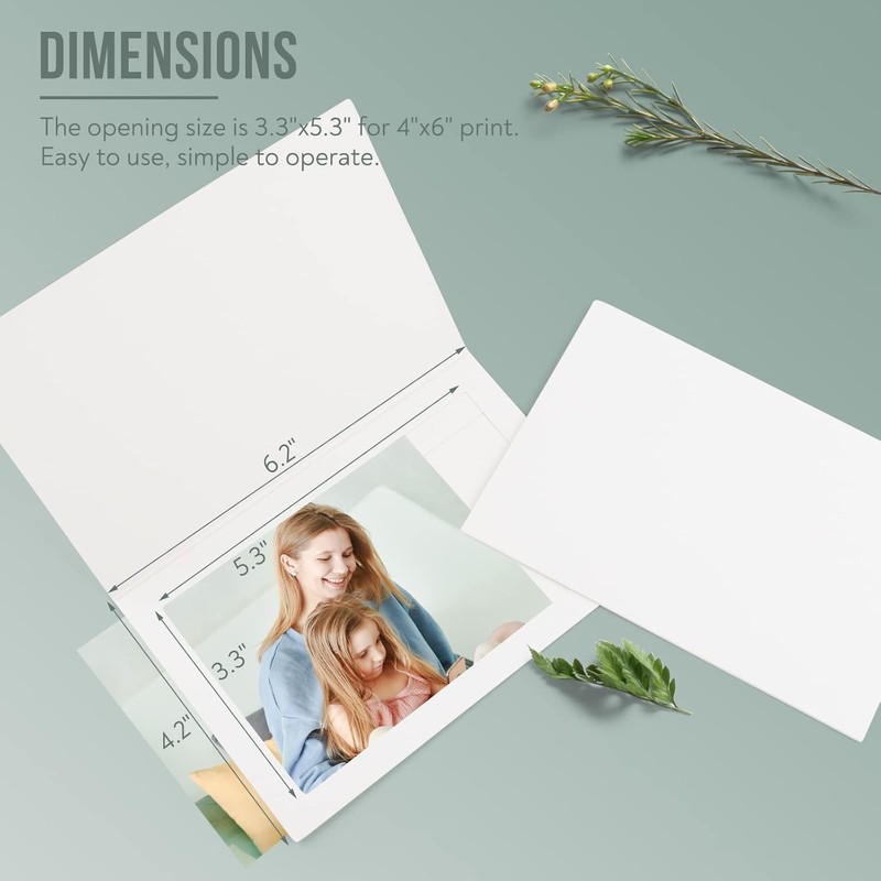 Golden State Art 25 Pack 4x6 Photo Folders Cardboard Frames Grey gallery
