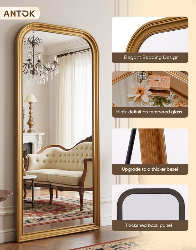 71"x32" Oversized Full Length Mirror, Extra Large Floor Mirror Freestanding o... gallery