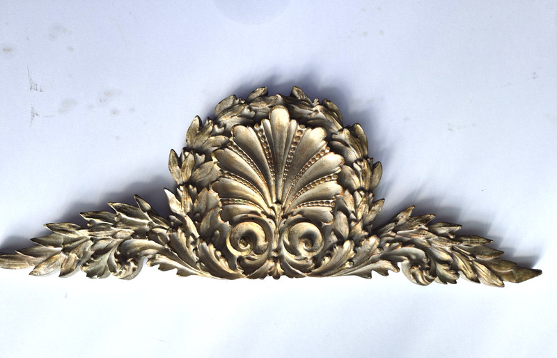 Architectural Wall Plaque Laurel Leaf 21x7.5x1 In Great Unused Condition! gallery