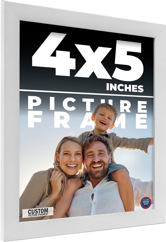 4×5 In Frame White Real Wood Picture Frame Width 0.75 inches | Interior Frame De