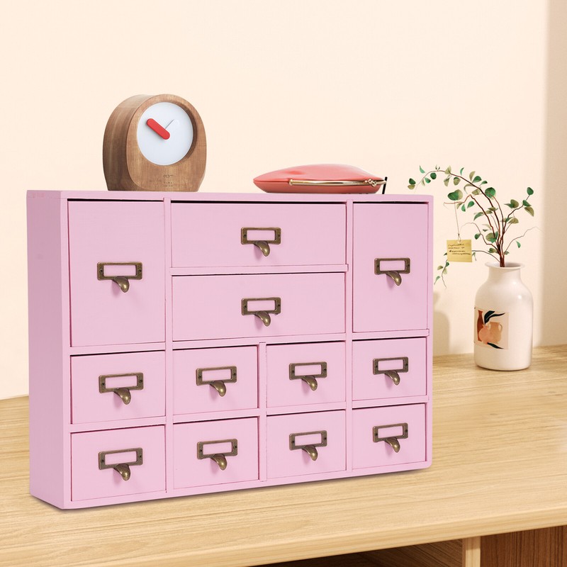 Storage Box with 12 Drawers, Drawers Organizer, Storage Drawers