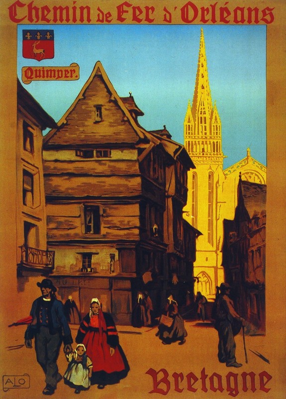 6139.Chemins de fer D’Orl���ans, Bretagne.Poster.French Wall Art Decorative.