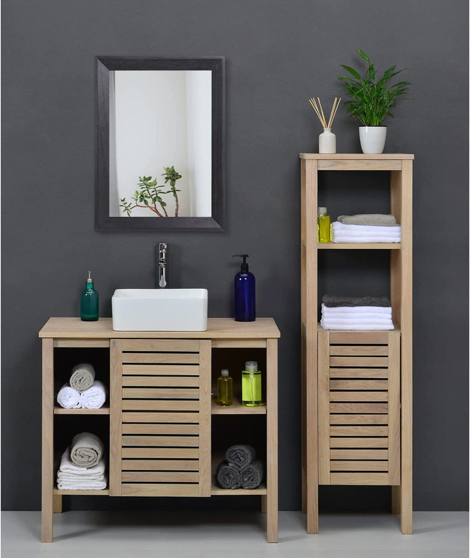 Rectangular Wall Mirror Wood Frame Bathroom Bedroom Entryway Living Room Decor!! gallery
