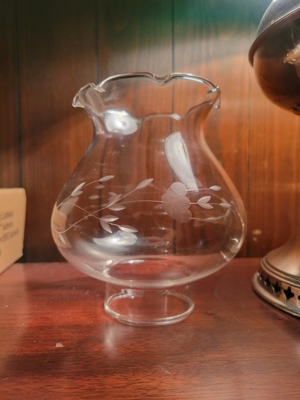 VTG Princess House Heritage Globe Lamp Almost 5 1/2”