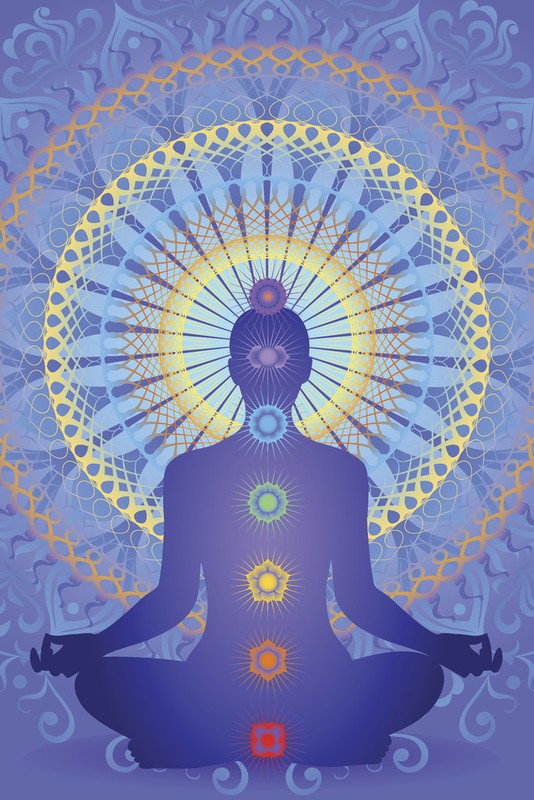 Chakra Mandala Root Muladhara Symbols Spiritual Hinduism Buddha Poster 12×18
