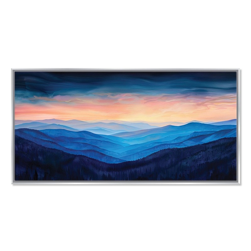 Blue Ridge Mountain Canvas Panoramic Extra Large Wall Art Living Room Decor