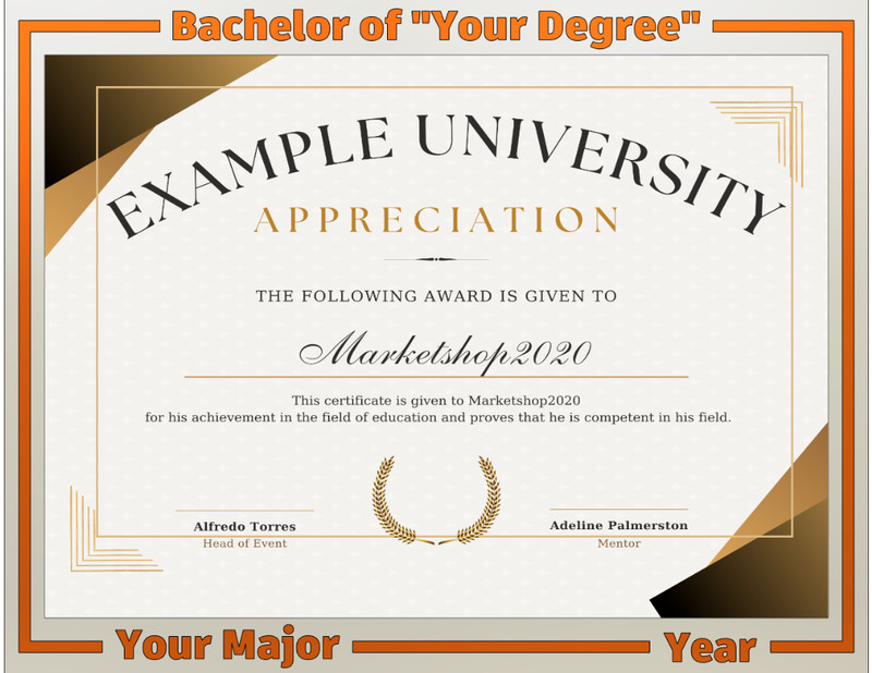 Diploma Certificate Frame for 8.5x11 3D Printed Custom Made For You gallery