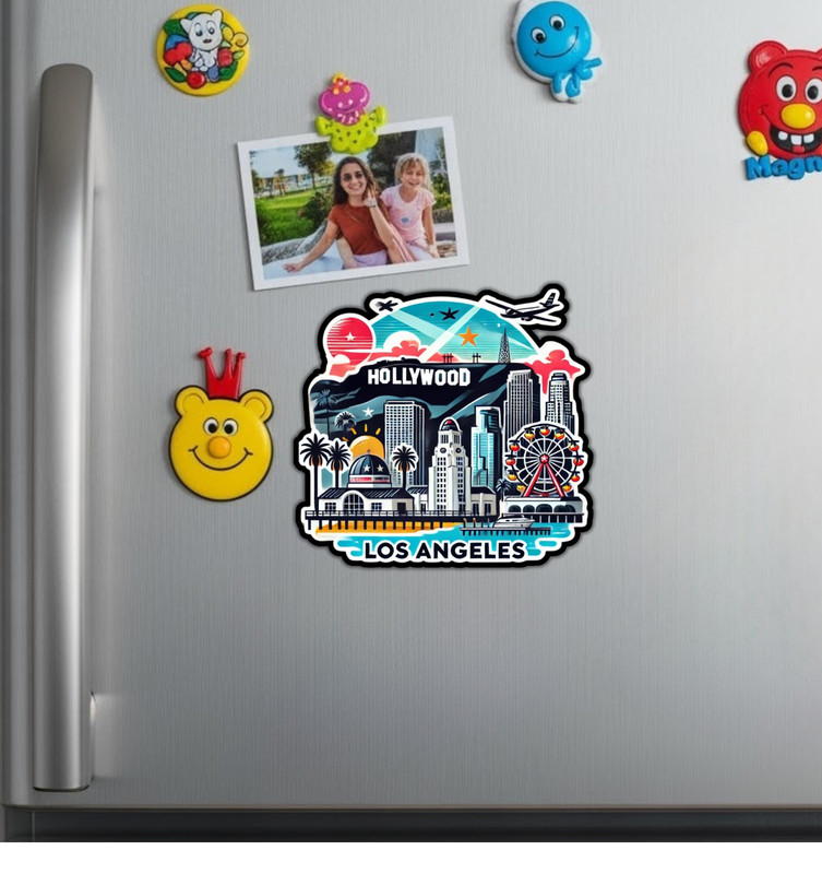 Los Angeles California Fridge Magnet or Laptop Sticker gallery