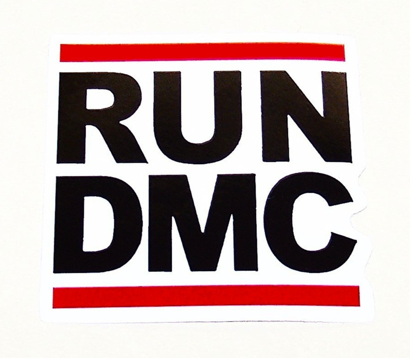 RUN DMC – Logo Die Cut Sticker Decal Music Band Rock Hip-Hop Pop Rap RUN DMC