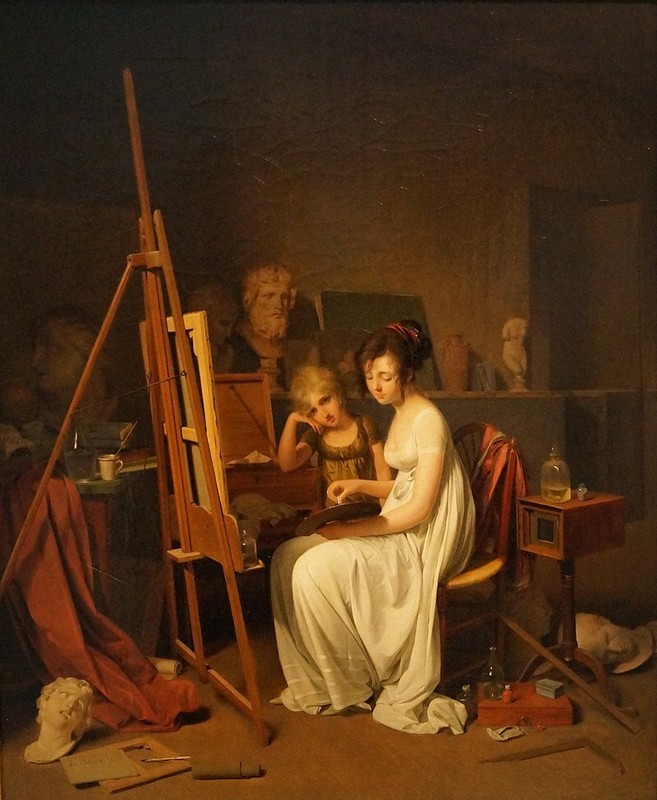 high quality oil painting 100% handpainted on canvas ” Studio of a Woman Artist”
