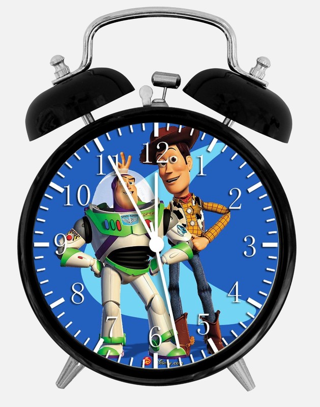 Disney Toy Story Buzz Alarm Desk Clock 3.75" Room Office Decor W32 Nice For Gift