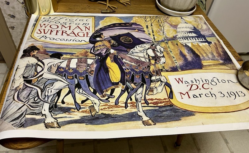 9799.Decoration Poster.Home room Art.Women suffrage 1913 March.Voting Rights gallery
