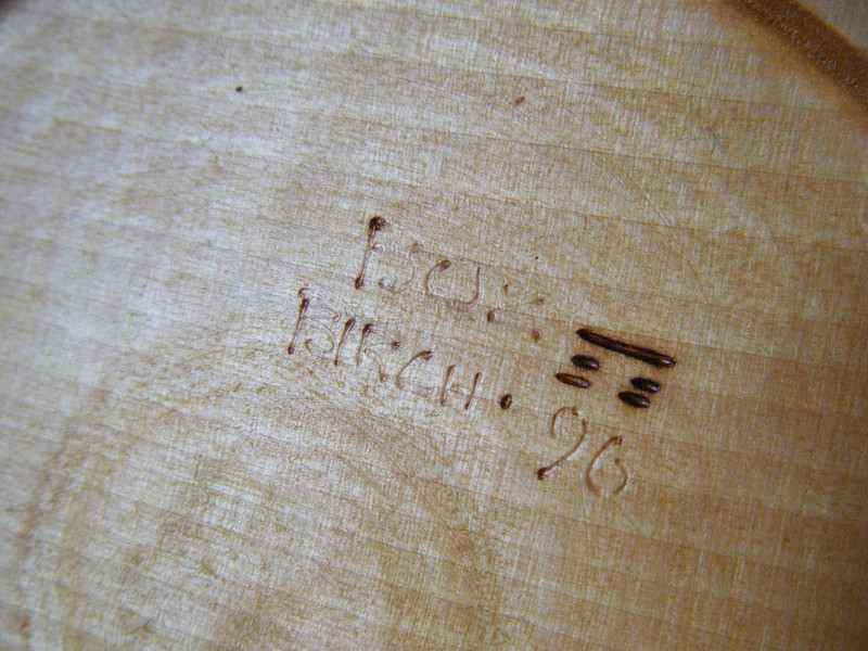 13" Handmade Freeform Live Edge Birch Wood Large Bowl Alaska Artist Buz Blum gallery