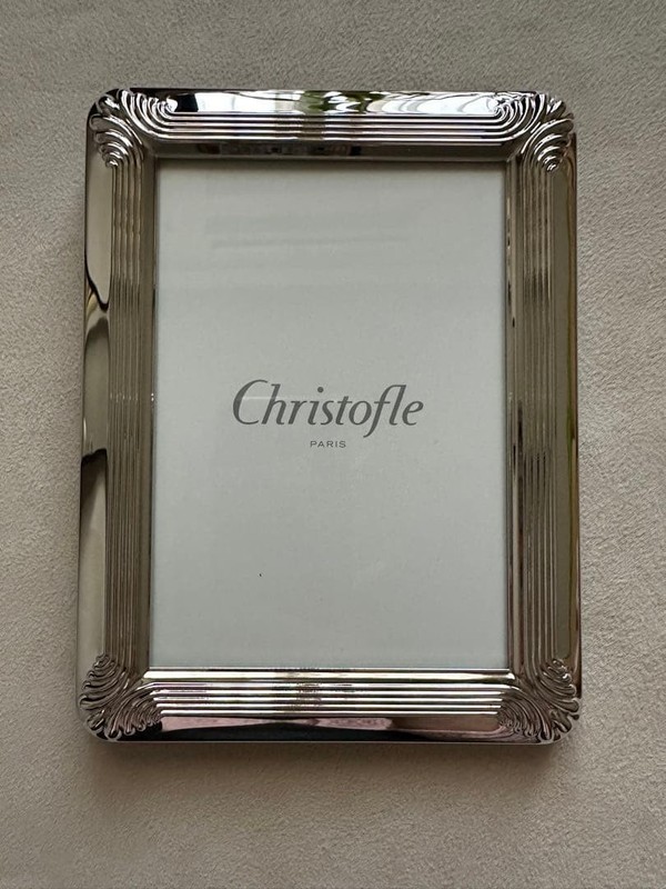 Christofle Coquille Photo Frame 9x13cm, Silver Coated