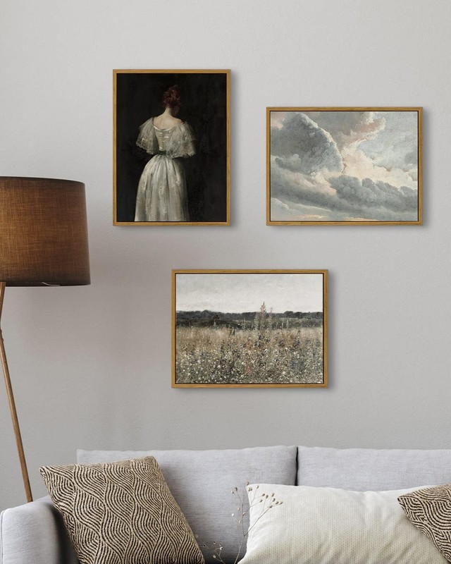 Framed Classical Wildflower Art - 12"x16" Waterproof Canvas for Any Room gallery