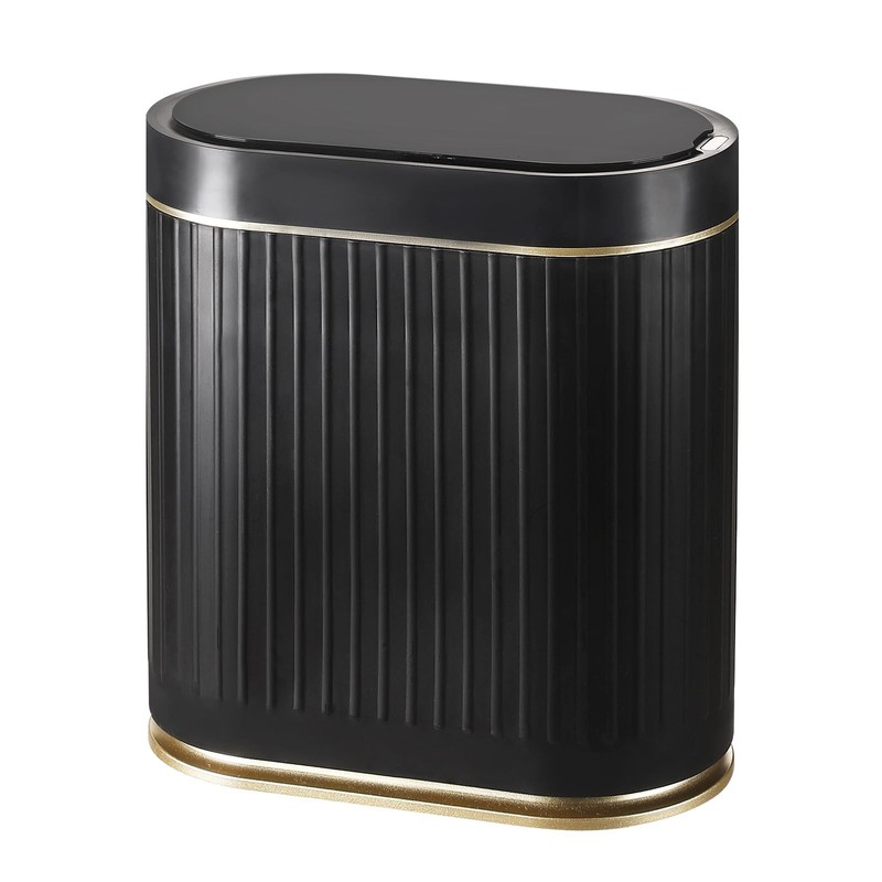 SYNCVIBE Bathroom Sensor Trash Can with Lid Automatic 2 Gallon Small Sensor G...