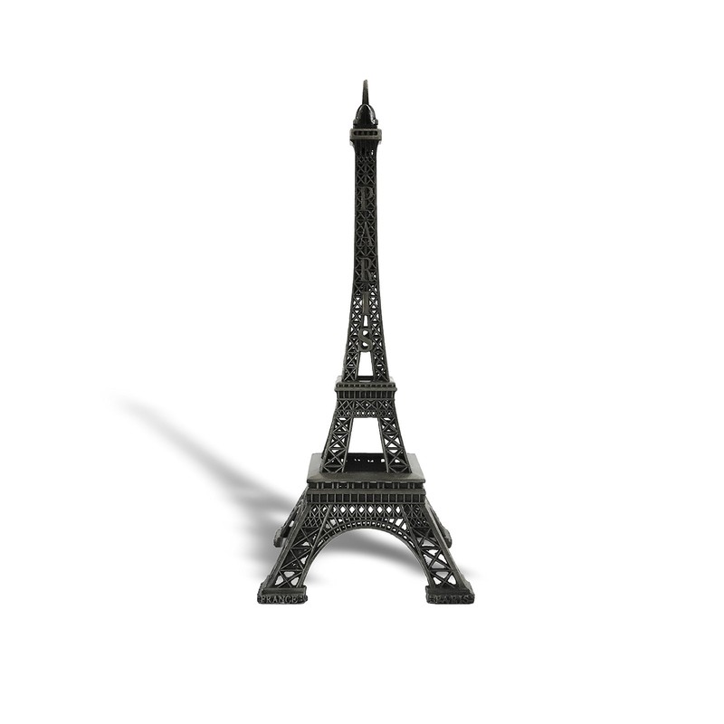 10″ Eiffel Tower Statue Decor Alloy Metal, Black