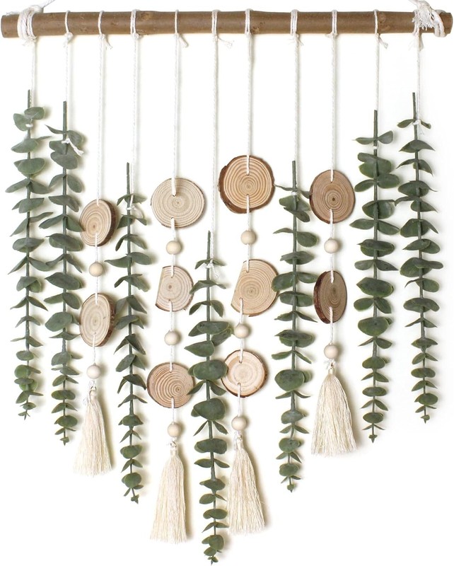 Eucalyptus Wall Decor Faux Greenery Leaves Stems Rustic Farmhouse Decor gallery