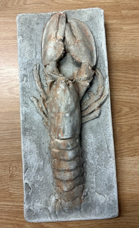VTG Concrete Slab Lobster Hanging Wall Art 14.5x6x25x1” INDOOR/OUTDOOR WALL ART gallery