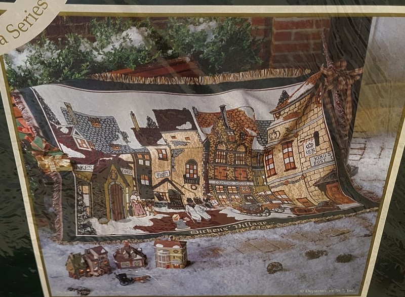 Dept. 56 Dickens' Village 1st in Series Triple Woven Throw Goodwin Weavers gallery