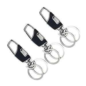 3pcs Heavy Duty Key Chain, 3 Pack Car Key Chains with 2 Metal Key Rings gallery