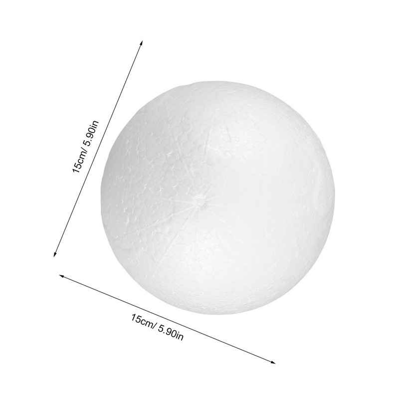 5Pcs Blank Earth Globes for Painting Smooth White Foam Sphere Craft Supplies gallery