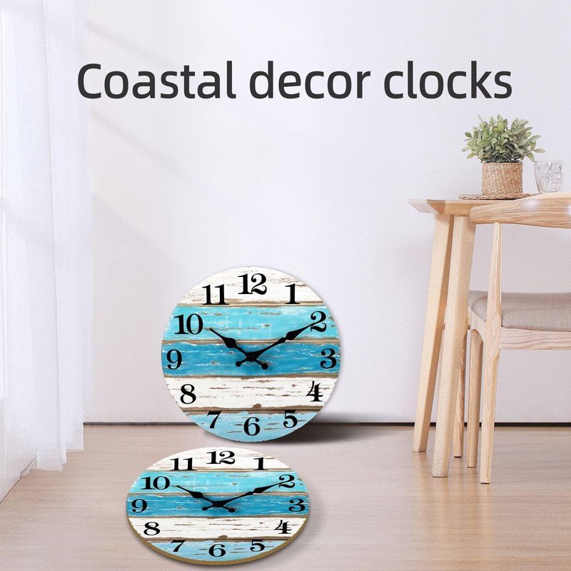 Wall Clock Nautical Decor Beach Outdoor Clocks For Patio Wall Clocks Battery New gallery