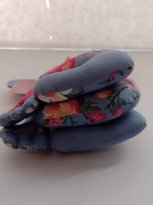 Vintage Dog Floral Stuffed Animal Home Décor Approximately 6" Tall gallery