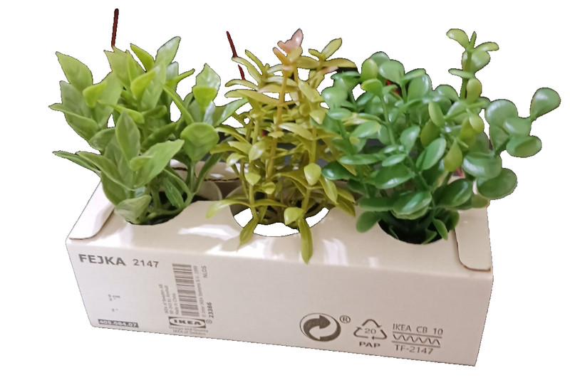 IKEA FEJKA Artifi Potted Plant W Pot, Set Of 3, In/Outdoor Herbs, 5 cm, 2″