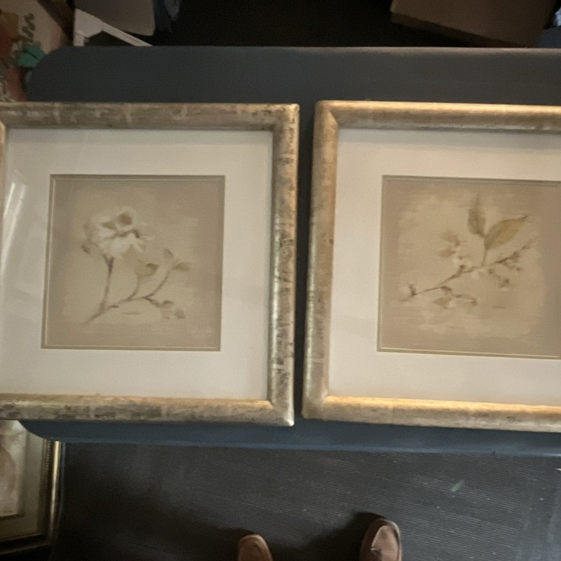 2 Framed Tree Blossoms Floral Prints Ready To Hang Horizontal MIC32105
