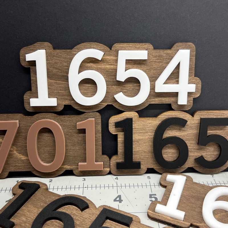 Custom Door Sign Numbers – 3D House Address Plaque Acrylic Home Number Sign gallery