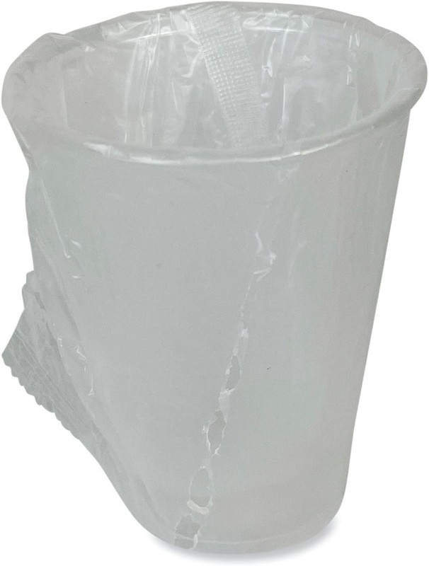 Translucent Plastic Cold Cups, Individually Wrapped, 9 oz, Polypropylene,