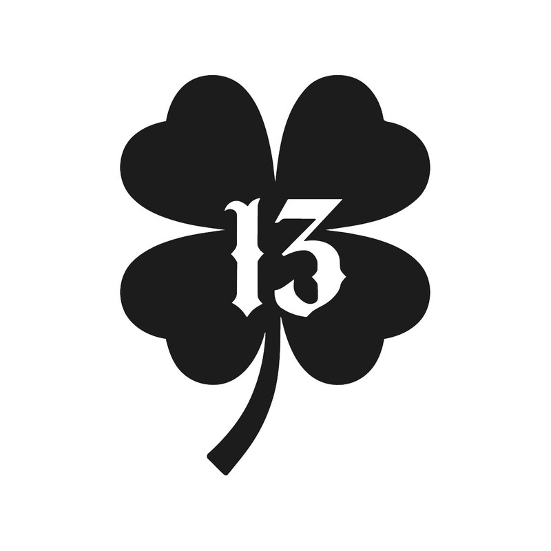 4 Leaf clover Vinyl Decal Helmet Laptop Four leaf clover Lucky shamrock Sticker