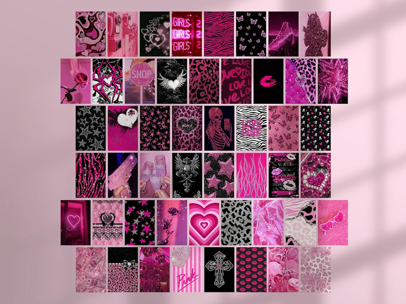 Mcbling Room Decor Aesthetic Wall Collage Kit, Trashy Y2K Posters for Girls Bedr gallery