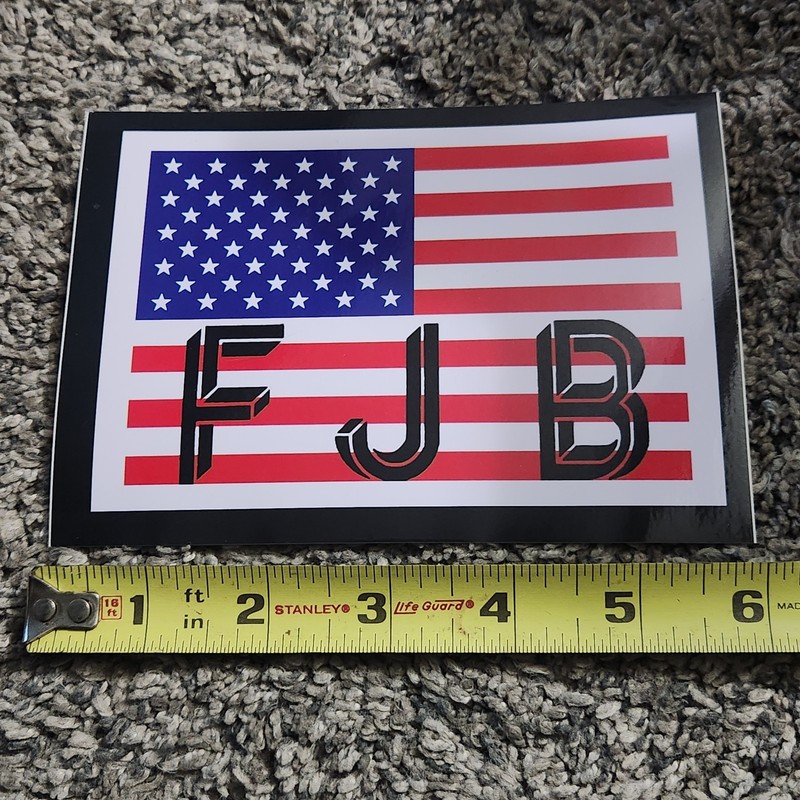 USA US Flag FJB Vinyl Sticker Laptop Decal Water Bottle F Joe Biden