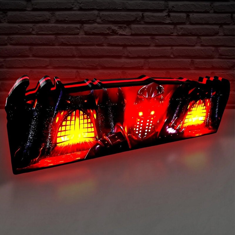 Black Knight Pinball Topper with Eye 3D Printed LED Lightbox for Game Decor